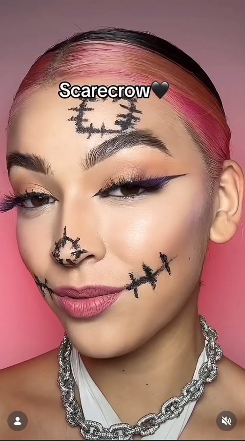 Halloween Scarecrow Make-up Look, Part 2
